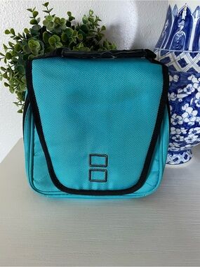 Official Nintendo DS Lite Travel Carrying Case Bag Teal Blue Organizer Pouch